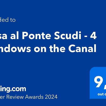 Casa Al Ponte Scudi - 4 Windows On The Canal Venice Exterior photo